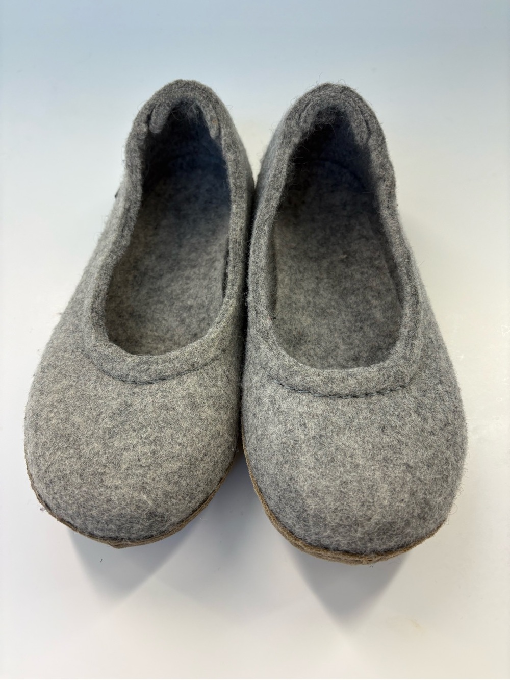Glerups Gray Felt Wool Slip-On Flats size 6